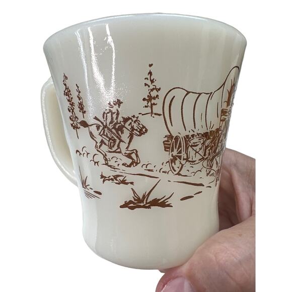 Davy Crockett Vintage Fire King Coffee Mug - Picture 2 of 5